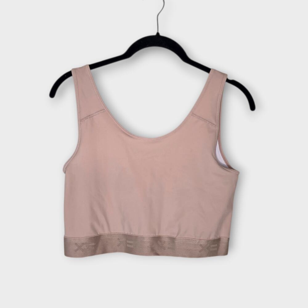 TomboyX Nude Compression Crop Top Neutral Tan Women's Large
